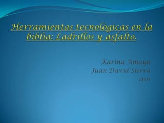 Karina Amaya
Juan David Sierra
              1101
 