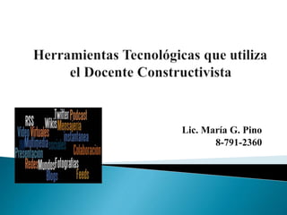 Lic. María G. Pino
8-791-2360
 