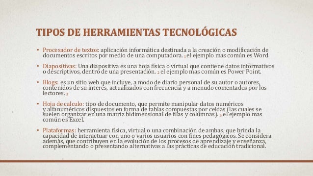 Resultado de imagen para herramientas tecnologicas de informatica pedagogica