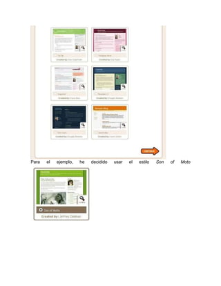 Para   el   ejemplo,   he   decidido   usar   el   estilo   Son   of   Moto
 