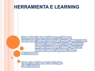 HERRAMIENTA E LEARNING

 