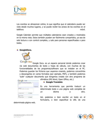 Taller Usos de Google