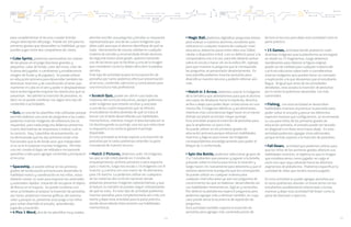 15
14
permite escribir una pregunta y brindar su respuesta
representada por una de las cuatro imágenes que
debe subir para que el alumno identifique de qué se
trata. Herramienta de mucha utilidad en cualquier
materia de estudio y recomendada desde alumnos
de segundo hasta sexto grado, quienes haciendo
uso de las letras que se facilitan y una de la imagen
que consideren correcta deben descubrir la palabra
secreta.
Este tipo de actividad acepta la incorporación de
pestañas por tanto podemos efectuar presentación
al recurso, contenido, ejercicios y conclusiones para
una estructura más profesional.
• Scratch Quiz, puede ser útil en casi todas las
materias del currículo educativo, porque podremos
subir imágenes que estarán ocultas y asociada
a una de las cuatro respuestas que se ofrecen,
el estudiante irá descubriendo de qué se trata al
borrar con el dedo desarrollando sus habilidades
memorísticas, mientras mayor el área borrada así se
irá disminuyendo su puntaje, una vez que seleccione
la respuesta si es correcta ganará el puntaje
disponible.
En esta actividad se brinda soporte a la inserción de
pestañas por lo tanto podremos extender la parte
conceptual de nuestro recurso.
• Match 2 Pictures, debemos subir 18 imágenes
las que se irán intercalando en 3 rondas de
emparejamiento: primero presenta cuatro espacios
para 2 matchs, luego nos escala a 16 imágenes con 8
matchs, y culmina con una matriz de 36 elementos
para 18 matchs. La podemos utilizar en cualquiera
de las materias del currículo nacional, donde
podamos presentar imágenes representativas y que
al reducir su tamaño se puedan seguir interpretando
de qué se trata. En este tipo de actividad podremos
insertar pestañas para complementarla aún más con
teoría y dejar esta actividad para la parte práctica,
donde desarrollarán básicamente sus habilidades
memorísticas.
lectura al recurso para dejar esta actividad como la
parte práctica
• 15 Games, actividad donde podremos subir
distintas imágenes que la plataforma se encargará
en dividir en 15 fragmentos, luego debemos
reordenarlos para obtener la figura original,
puede ser de utilidad para cualquier materia del
currículo educativo sobre todo si consideramos
insertar imágenes que puedan llevar un concepto
o explicación a la que deseamos que el estudiante
llegue. Al igual que otras de las actividades
detalladas, esta acepta la inserción de pestañas
por lo tanto la podremos desarrollar con más
contenidos.
• Fishing, con esta actividad se desarrollan
habilidades motrices al practicar la precisión para
poder soltar el anzuelo y pescar las diferentes
especies marinas que configuremos, se recomienda
su uso para niños de los primeros grados de
educación primaria, el anzuelo puede ser lanzado
en diagonal o en línea recta hacia abajo. En esta
actividad podremos agregar otras adicionales
porque brinda soporte a la inserción de pestañas.
• Fall Down, actividad que podemos utilizar para
que los niños de los primeros grados afiancen sus
habilidades motrices, el objetivo es que la imagen
que establezcamos como jugador no caiga al
vacío sino que vaya saltando hacia los distintos
segmentos de plataforma. Podremos especificar la
cantidad de vidas que tendrá nuestro jugador.
En esta actividad se puede agregar pestañas por
lo tanto podríamos abordar un breve tema con los
estudiantes posiblemente relacionado a temas
marinos y dejar esta actividad Fall Down como la
parte de diversión o ejercicio.
para complementar el recurso o poder brindar
mayor descripción del juego. Puede ser útil para los
primeros grados que desarrollen su habilidad, ya que
pueden jugar entre dos compañeros de clases.
• Cube Sprint, podremos personalizar los colores
de las piezas en el juego (barreras grandes y
pequeñas, color de fondo, color del muro, color de
la pieza del jugador, o cambiamos y establecemos
imagen de fondo y de jugador). Se puede utilizar
en educación primaria para desarrollar también las
destrezas motrices y de coordinación al tener que
mantener el cubo en el aire y poder ir desplazándose
hacia arriba logrando esquivar los obstáculos que se
presentan. No admite la inserción de pestañas, es
decir no se puede combinar con algún otro tipo de
contenido o actividades.
• Quiz, es una de las plantillas más utilizadas porque
permite elaborar una serie de preguntas a las cuales
podemos insertar imágenes de referencia (no es
requerido), para cada pregunta debemos presentar
cuatro alternativas de respuestas e indicar cuál es
la correcta. Hay 3 plantillas de presentación, se
ha demostrado que las dos primeras están más
funcionales que la de fondo azul, que trabaja bien
si no se le incorporan muchas imágenes. Permite
una vez creada el Apps ser editada e incorporarle
pestañas o tabs para agregar contenido y enriquecer
el recurso.
• Spaceship, se puede utilizar en los primeros
grados de la educación primaria para desarrollar la
habilidad motriz y coordinación en los niños, estos
deberán mover su nave para esquivar los asteroides
y asteroides rápidos, tratando de recuperar el objeto
de Bonus en el espacio. Se puede combinar con
otras actividades al aceptar la inserción de pestañas,
por tanto, podremos insertar gráficas del sistema
solar y porqué no, presentar este juego a los niños
para volver divertido el estudio, aprendiendo,
jugando y haciendo.
• 4 Pics 1 Word, otra de las plantillas muy usadas,
• Magic Ball, podemos digitalizar preguntas breves
para evaluar a nuestros alumnos, excelente para
utilizarse en cualquier materia de cualquier nivel
educativo, debemos pasar entre ellos una Tablet,
celular o dispositivo móvil, o en su defecto pasar a la
computadora uno a la vez, para ello deberán pulsar
sobre el círculo o hacer clic en la esfera (Pc, laptop)
para que muestre la pregunta que le corresponde,
las preguntas se presentarán aleatoriamente. En
esta plantilla podemos insertar pestañas para
diversificar nuestro recurso y poderlo reforzar aún
más.
• Match in 3 Arrow, debemos asociar 6 imágenes
de la temática que abordaremos para que el alumno
sea capaz de desplazar hacia la izquierda, derecha,
arriba o abajo para poder dejar consecutivas en una
misma fila 3 imágenes idénticas y así eliminarlas,
mientras más coincidencias logre hacer en el menor
tiempo así podrá acumular mayor puntaje.
Esta actividad acepta la inserción de pestañas para
que la ampliemos un poco más.
Se puede utilizar en los primeros grados de
educación primaria porque refuerzan habilidades
motrices y lógicas para mover las imágenes
correspondientes estratégicamente para poder el
bloque de 3 conformado.
• Spin the Bottle, podemos seleccionar grupos de
2 a 7 estudiantes que pasaran y jugaran a la botella,
pulsarán sobre la misma para iniciar la rotación y
luego hacen clic nuevamente para detenerla y que el
sistema determine la pregunta que les corresponde.
Se puede utilizar en cualquier materia para
cualquier nivel educativo ya que son preguntas de
conocimiento las que se elaboran, desarrollando así
sus habilidades memorísticas, lógicas y racionales.
Por defecto la plataforma espera 6 preguntas pero
podemos agregar más o eliminar también, en cuyo
caso puede darse la ocurrencia de repetición de
preguntas.
Esta actividad también soporta la inserción de
pestañas para agregar más contenido previo de
 