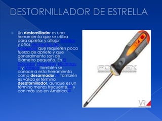 Herramientas utilizadas para electricidad y electrónica