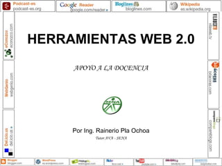 HERRAMIENTAS WEB 2.0 APOYO A LA DOCENCIA Por Ing. Rainerio Pla Ochoa Tutor AVA - SENA 