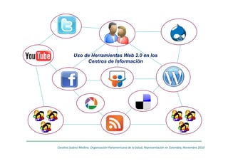 Uso de Herramientas Web 2.0 en los
                Centros de Información




Carolina Suárez Medina. Organización Panamericana de la Salud, Representación en Colombia, Noviembre 2010
 