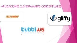 APLICACIONES 2.0 PARA MAPAS CONCEPTUALES
 