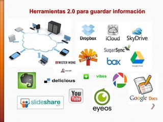 Herramientas 2.0 para guardar información
 