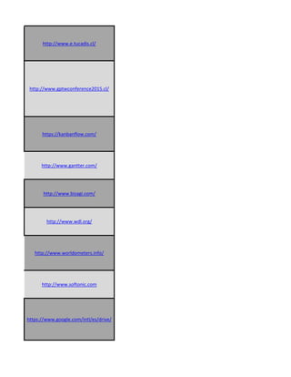 http://www.e.tucadis.cl/
http://www.gptwconference2015.cl/
https://kanbanflow.com/
http://www.gantter.com/
http://www.bizagi.com/
http://www.wdl.org/
http://www.worldometers.info/
http://www.softonic.com
https://www.google.com/intl/es/drive/
 