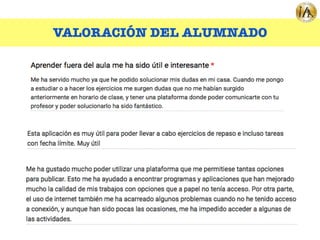 VALORACIÓN DEL ALUMNADO
 
