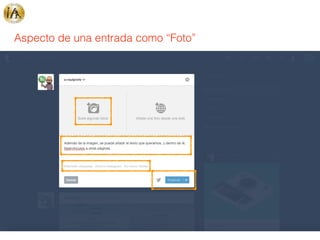 Aspecto de una entrada como “Foto”
 