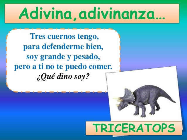 Resultado de imagen para adivinanzas de dinosaurios para niños con respuestas