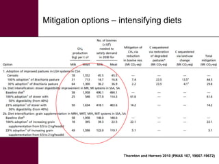 Livestock and greenhouse gas emissions: Mitigation options and trade-offs