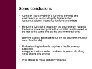 Livestock and greenhouse gas emissions: Mitigation options and trade-offs