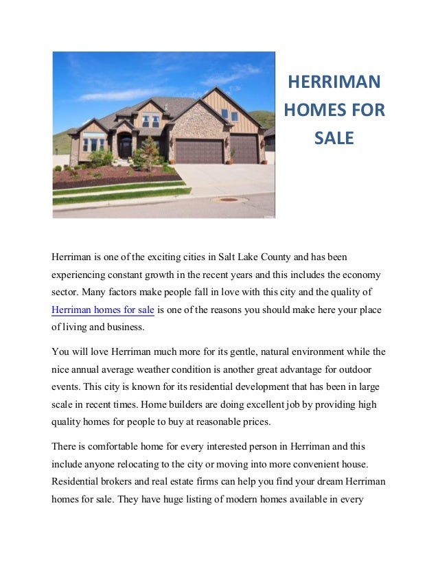 Herriman Homes For Sale