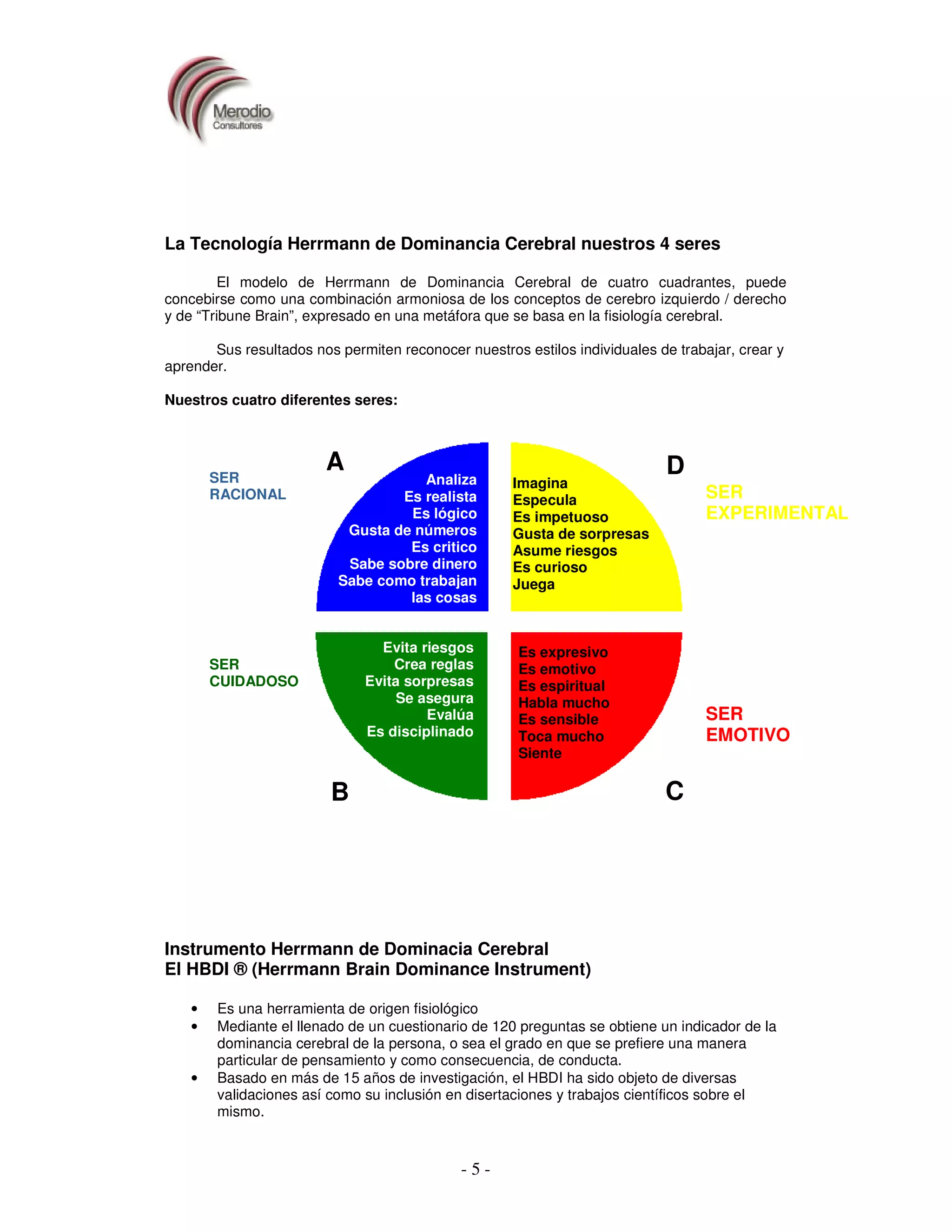 Herrmann brain dominance_instrument | PDF | Business | Business and Finance