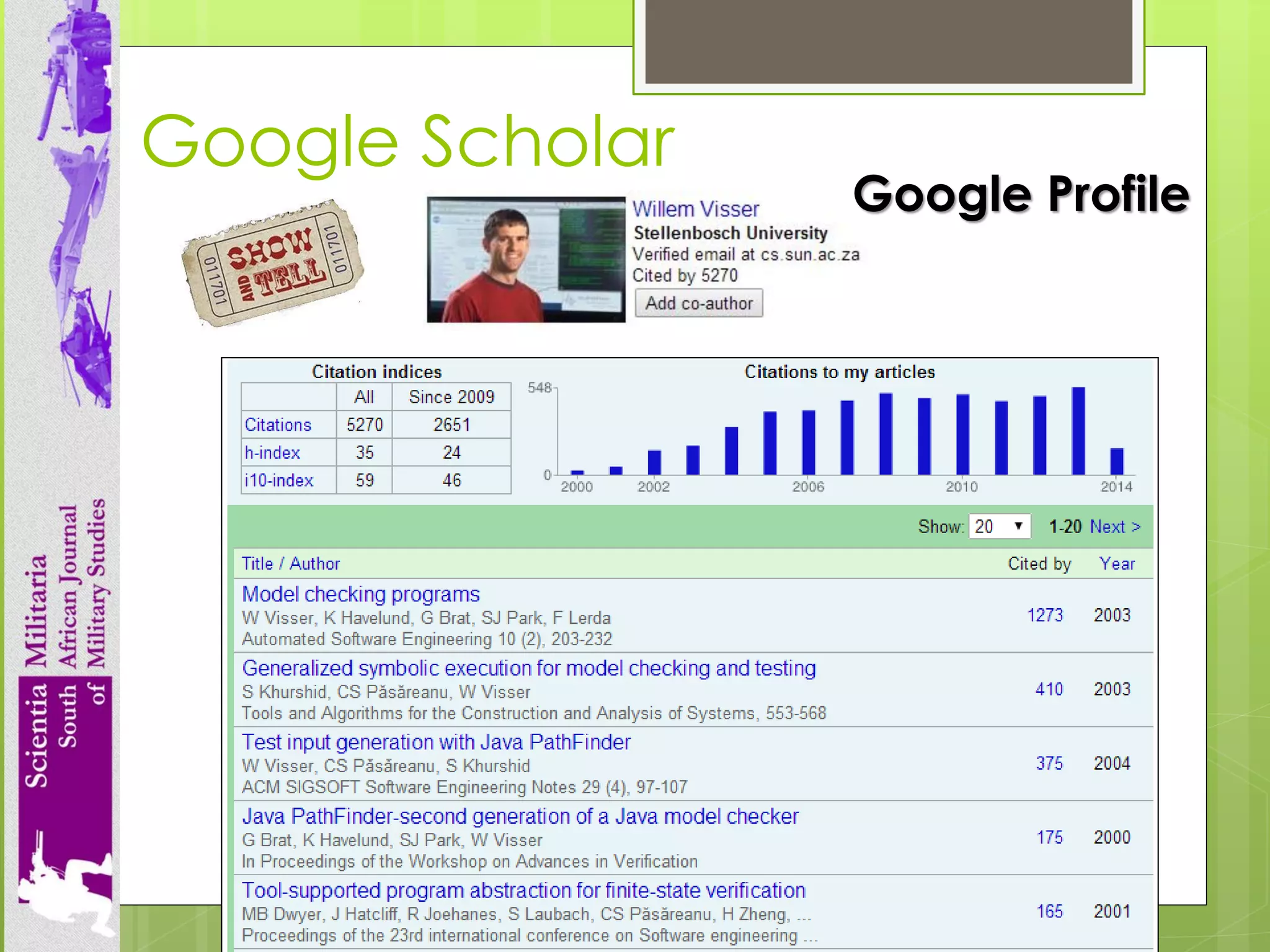 Google Scholar 
Google Profile  