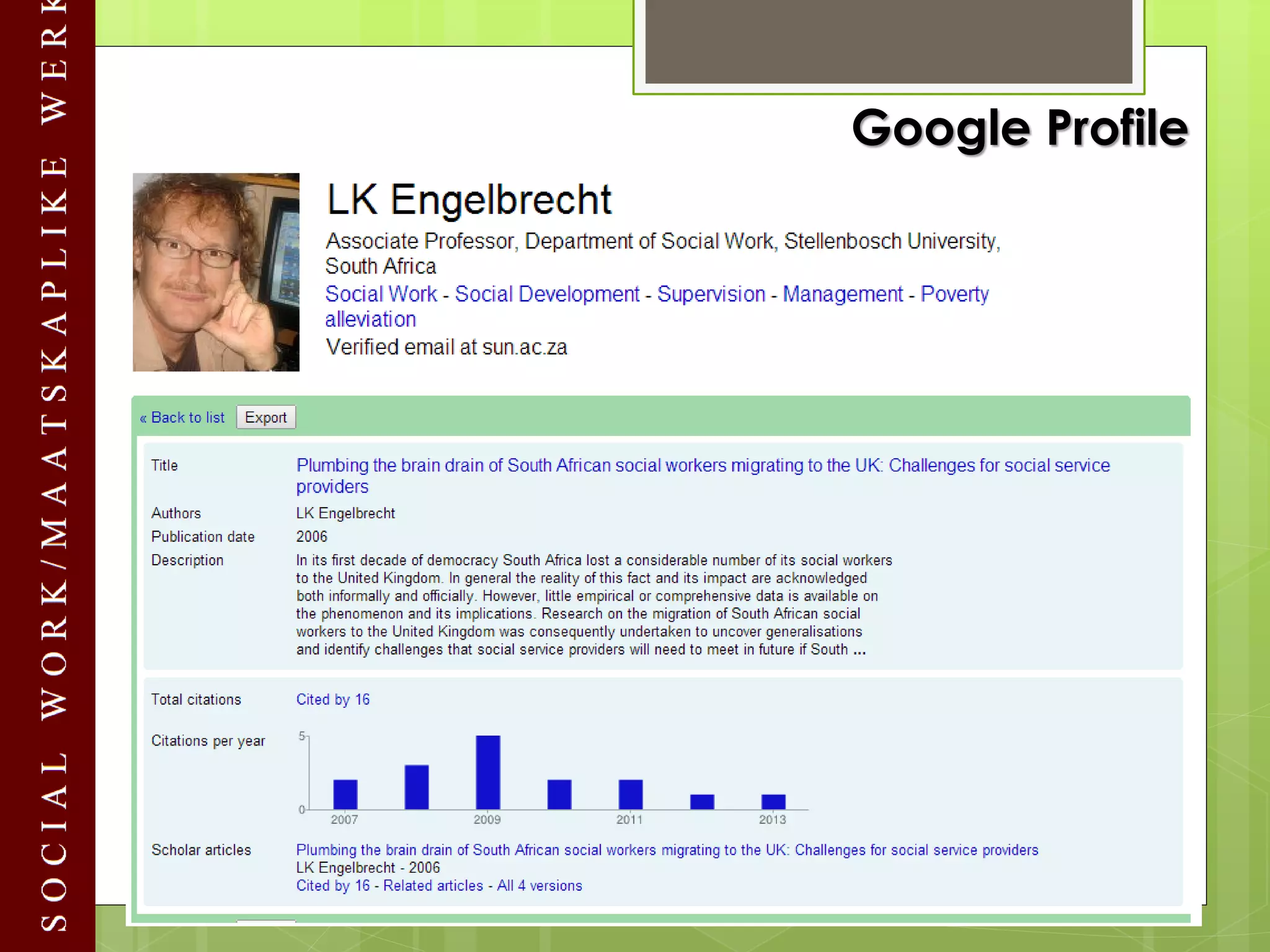 Google Profile  