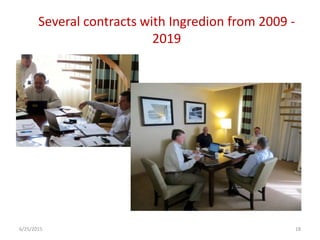 WAXY CASSAVA AGREEMENTS AT CIAT