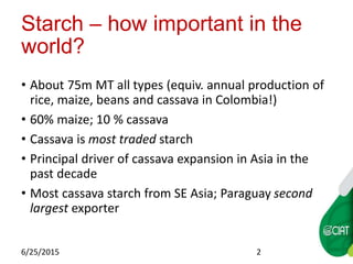 WAXY CASSAVA AGREEMENTS AT CIAT