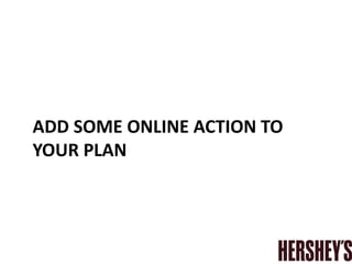 ADD SOME ONLINE ACTION TO
YOUR PLAN
 