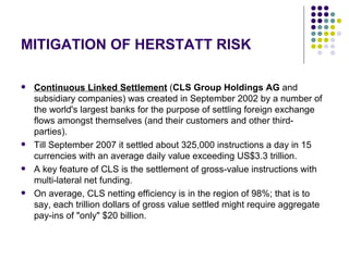 Hershatt Risk Herstatt bank | PPT