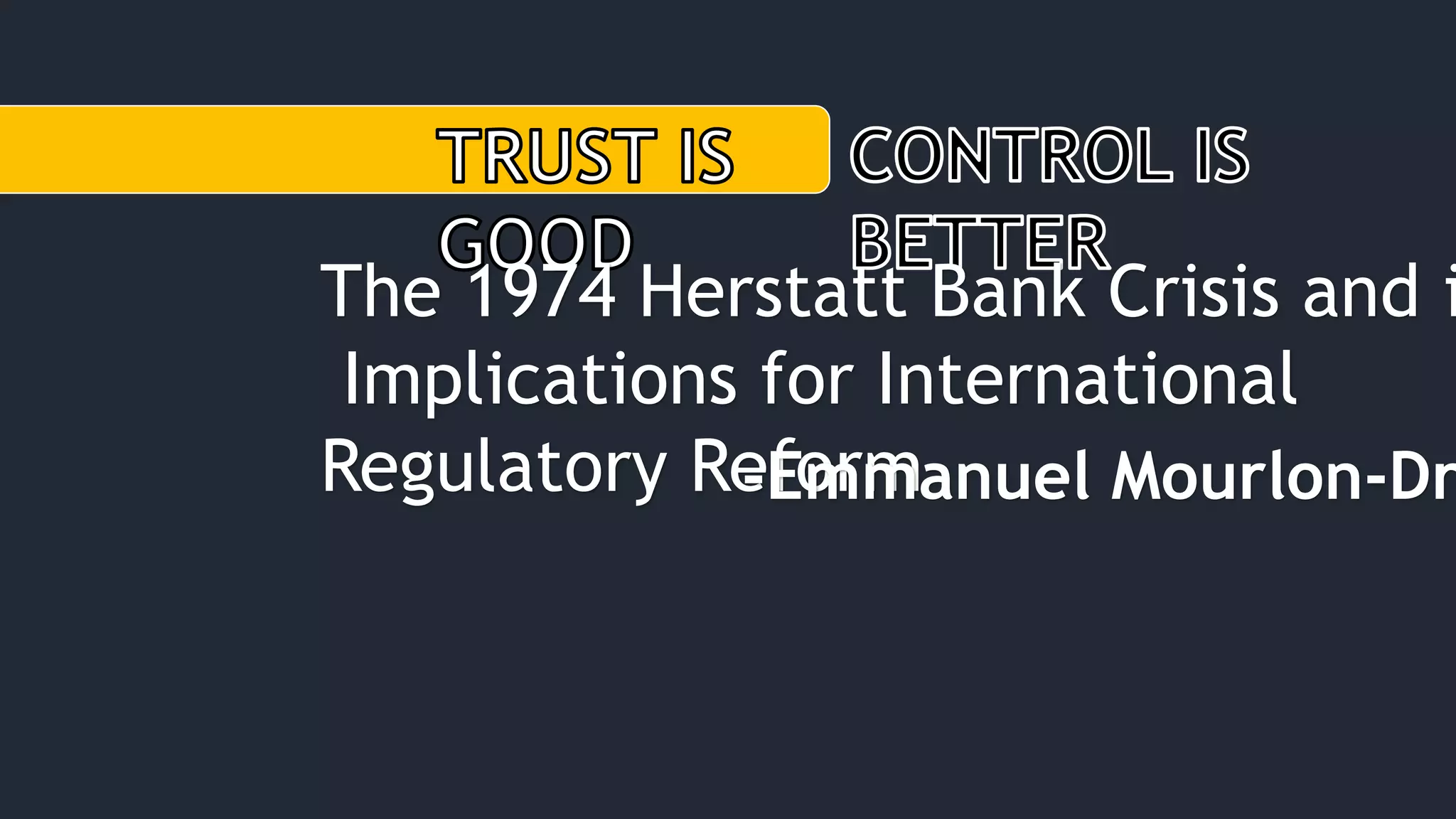 Hershatt Risk Herstatt settlement risk & the collapse of herstatt Bank | PPTX