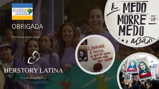 Maria Christina Mendes Caldeira
OBRIGADA
 