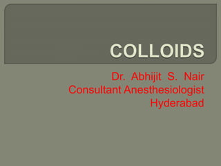 Dr. Abhijit S. Nair
Consultant Anesthesiologist
Hyderabad
 