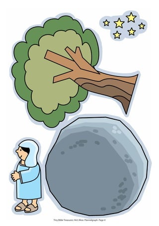 Tiny Bible Treasures: He’s Alive. Flannelgraph. Page 4
 