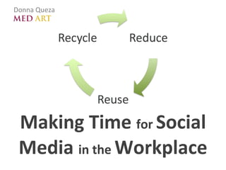Making Time  for  Social Media  in the  Workplace Donna Queza 