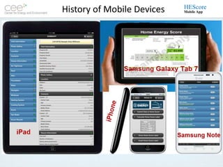 HEScore
History of Mobile Devices   Mobile App
 