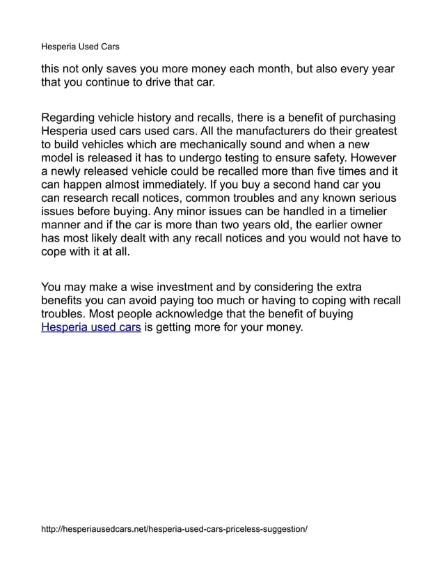 Hesperia used cars