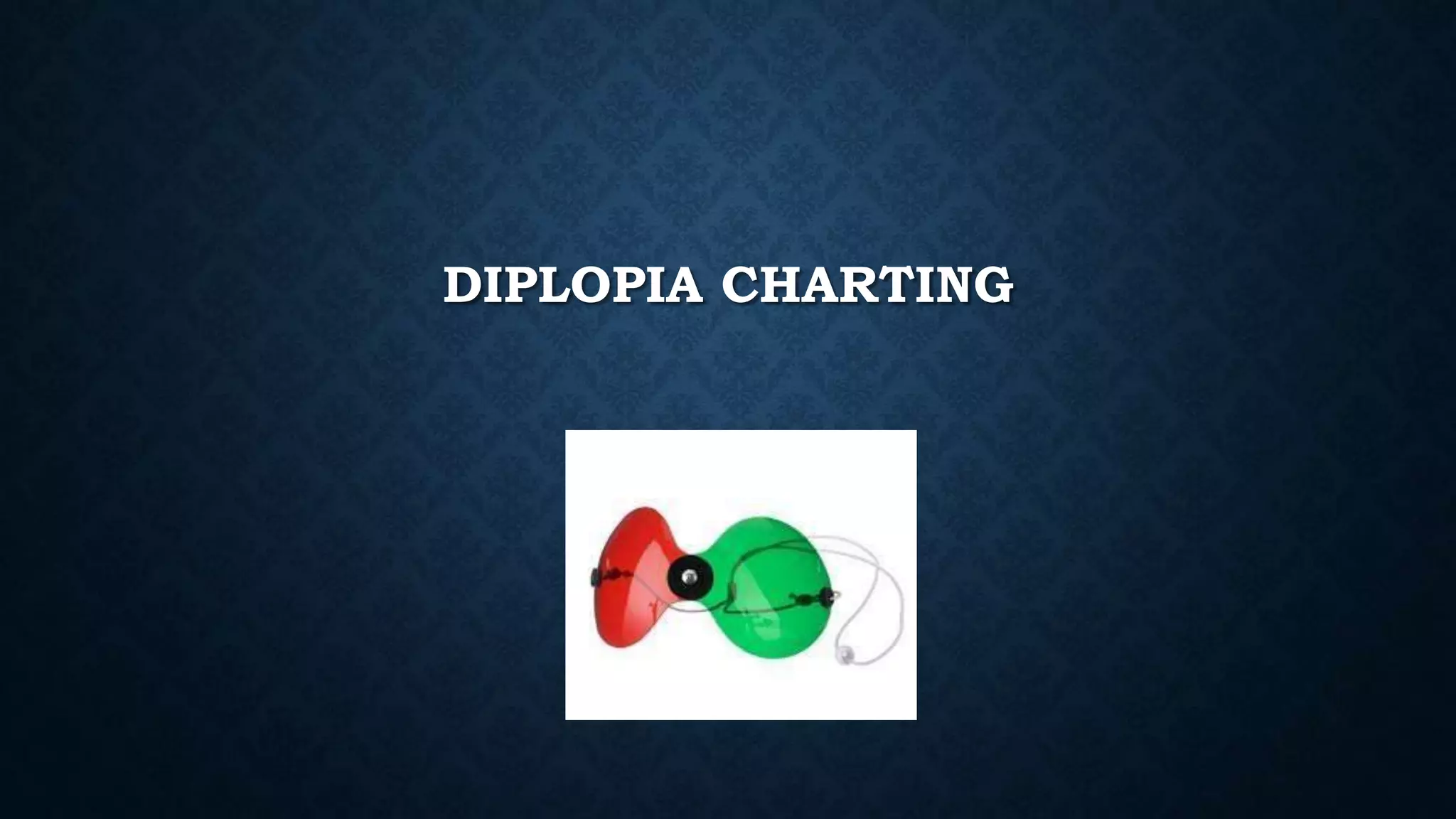 DIPLOPIA CHARTING
 