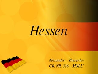Hessen Alexander  Zhuravlev GR. NR. 326  MSLU 