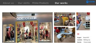 cc
Project Brand DTC
Location Weifang city
Service Fixture made
About us Creating Value for Partners
Prime ProductsOur skills Our works
 