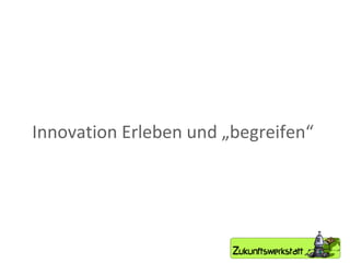 Innovation Erleben und „begreifen“  