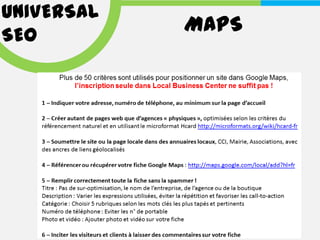UNIVERSAL
SEO
            MAPS
 