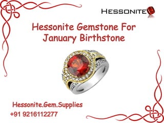 Hessonite gemstone for january birthstone