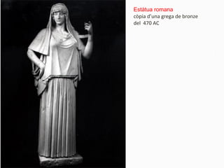 Estàtua romana
còpia d’una grega de bronze
del 470 AC
 