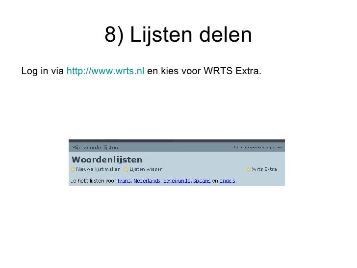 Het Gebruik Van Wrts