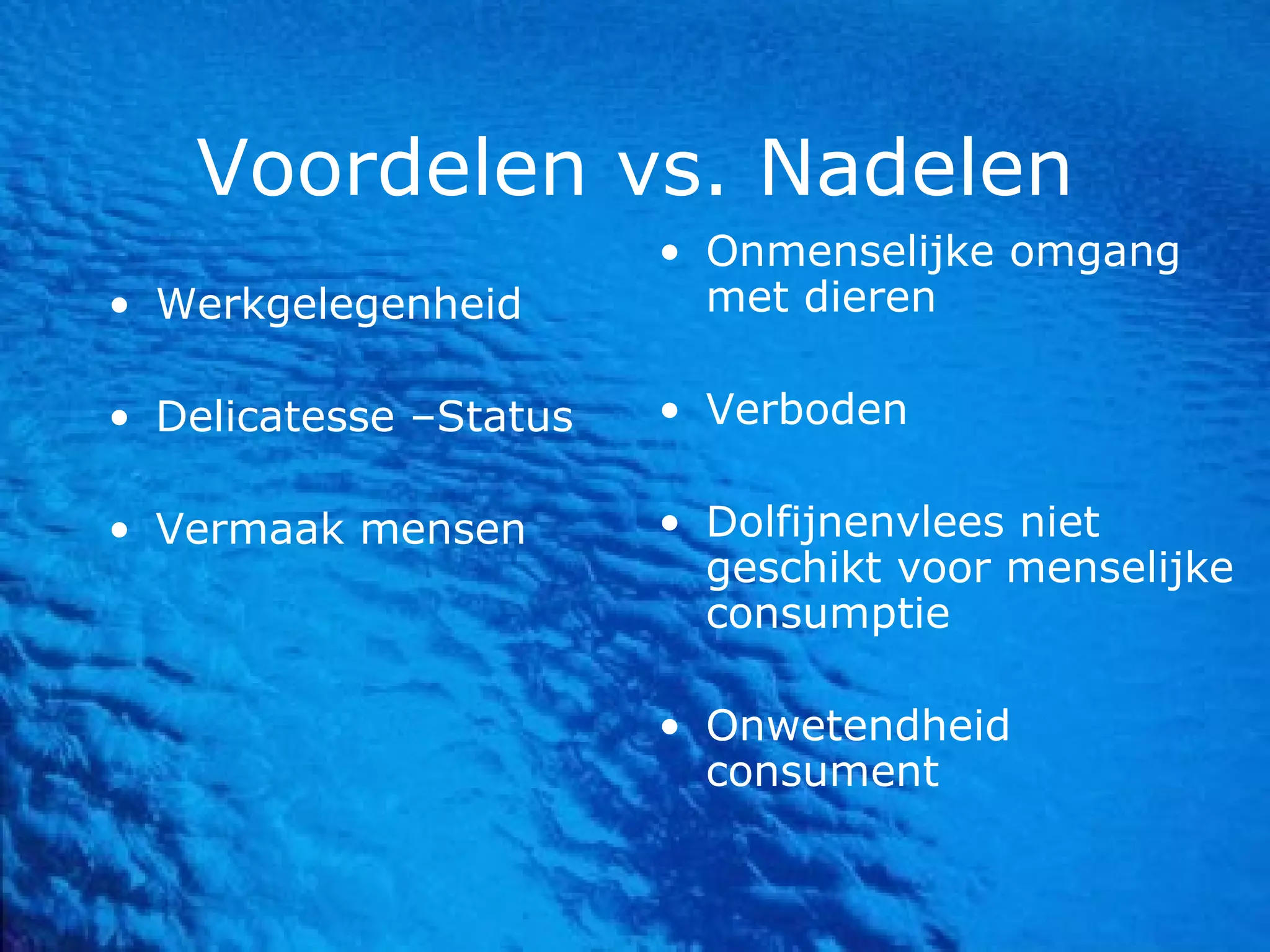 Het verdwijnen van de schatten van de oceaan | PPT