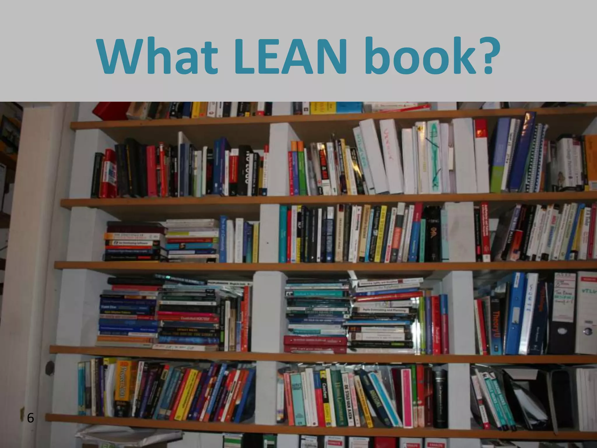 What LEAN book?




6
 