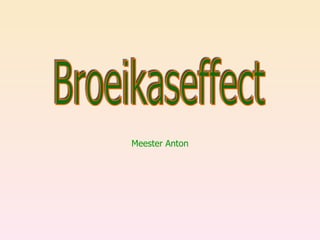 Meester Anton Broeikaseffect 