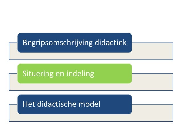 Het didactische model