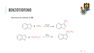 BENZOTIOFENO
KGEC 20
Reacciones de sustitución en C3
 