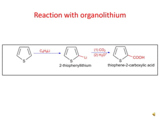 Reaction with organolithium
 