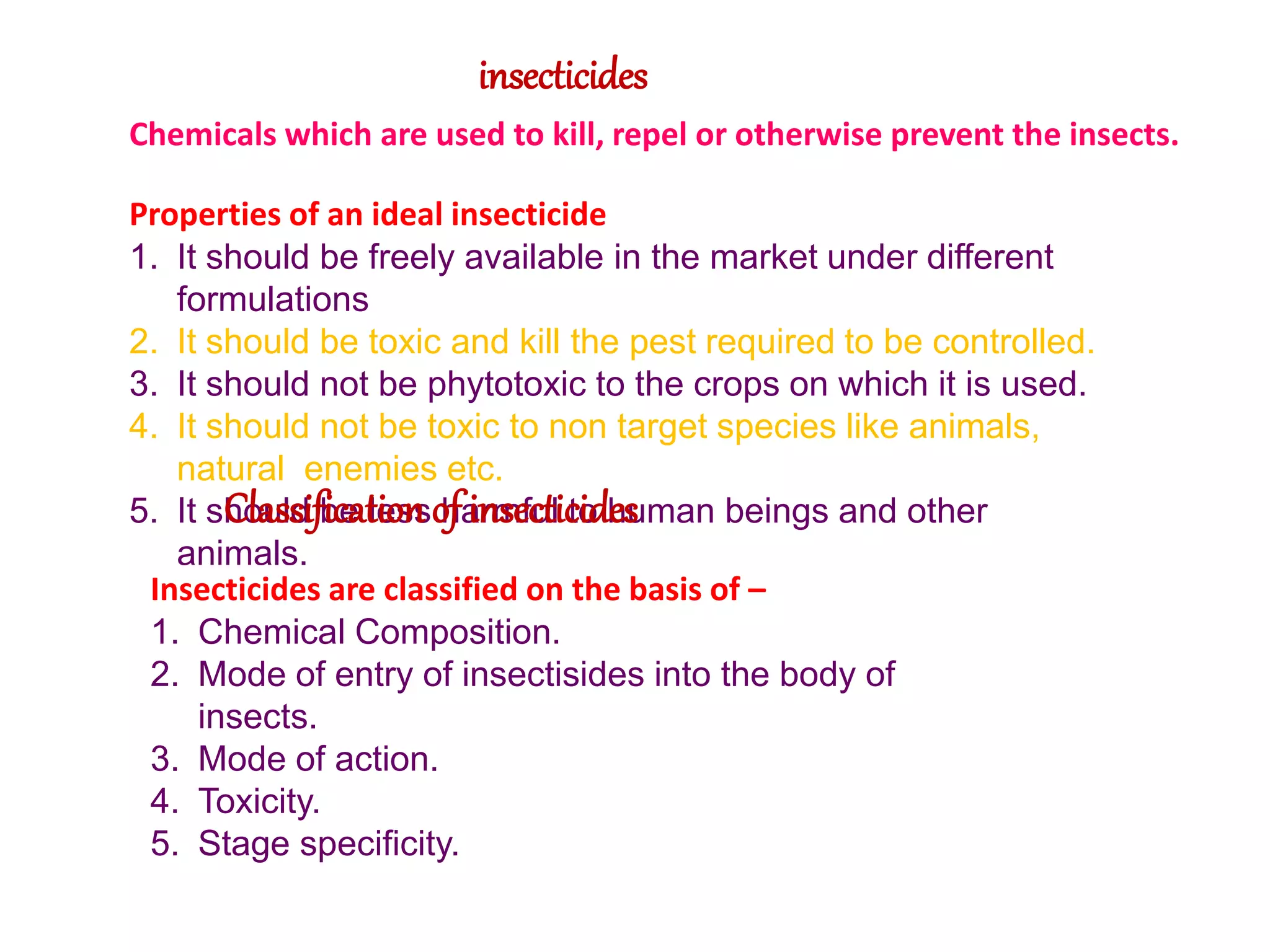 Heterocyclic compounds (insecticides & pesticides) | PPTX