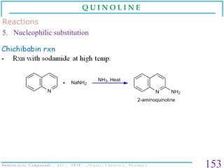 Heterocyclic compounds _ Organic Chemistry _ B. Pharm. Slide 153