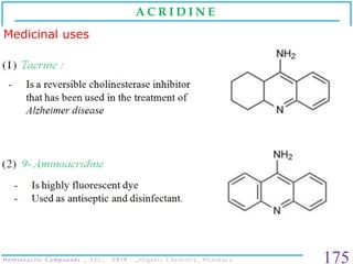 Heterocyclic compounds _ Organic Chemistry _ B. Pharm. Slide 175